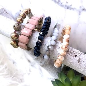Stacked Beaded Bracelets